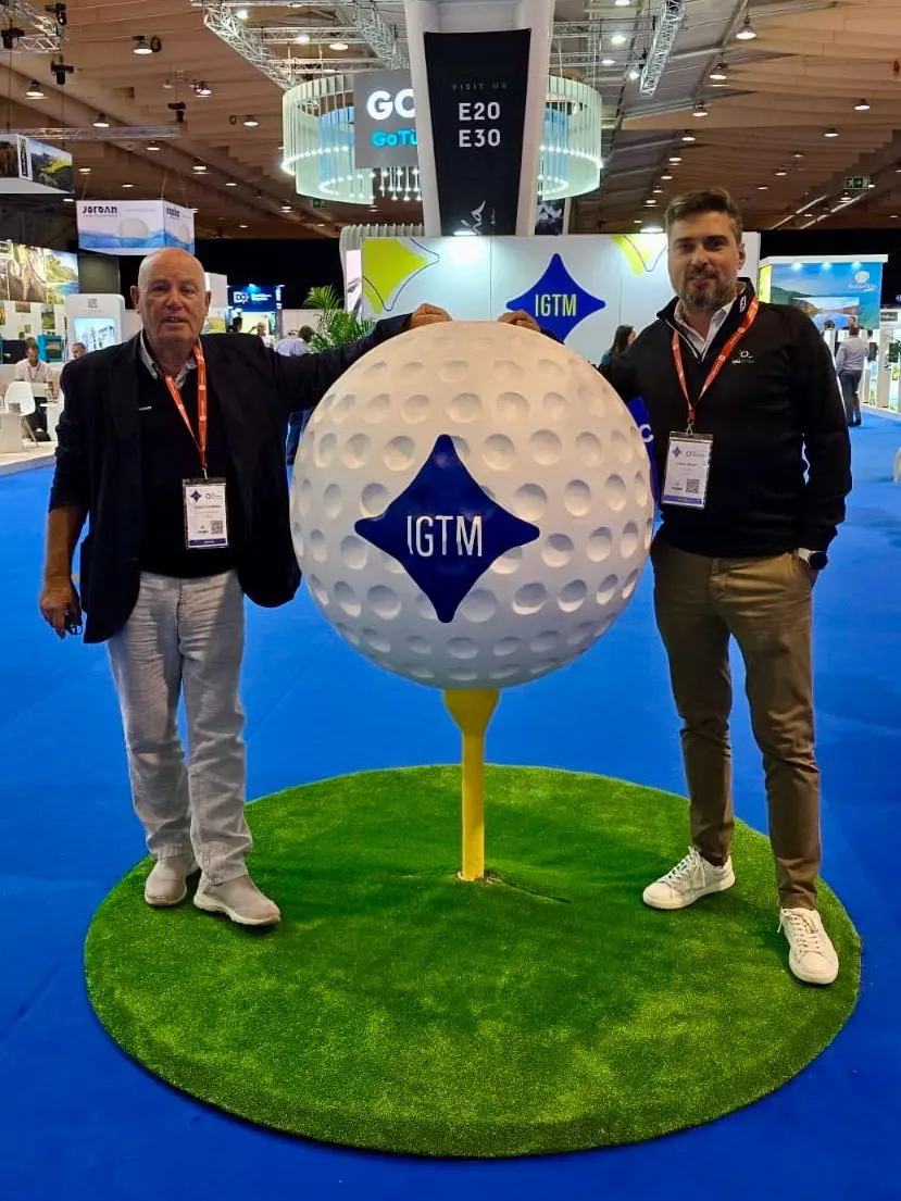 Carlos Ferreira, founder of Tee Times Golf Agency, and Jorge Diogo, participated in the International Golf Travel Market (IGTM) in Lisbon from October 14-17