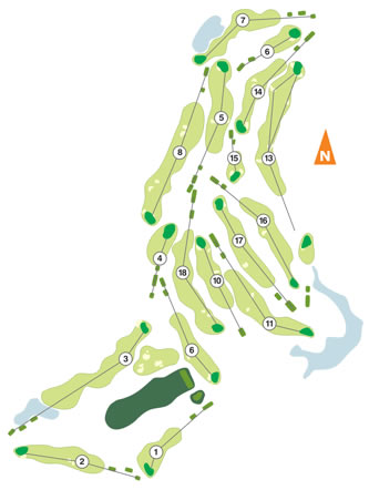 Santo Estêvão Golf Course map