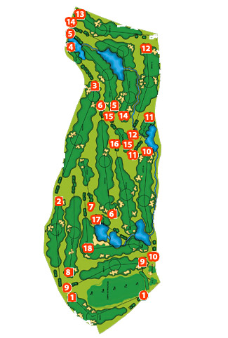 Villanueva Golf & Croquet Golf Course map