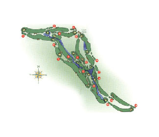 Real Club de Golf Las Brisas Golf Course map