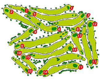 Real Club de Golf Las Palmas Golf Course map