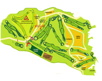 Amarilla Golf & Country Club Golf Course map