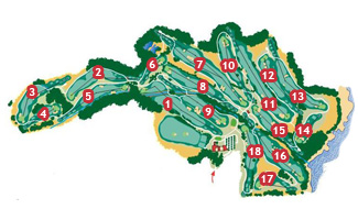 Alcanada Golf Course Golf Course map