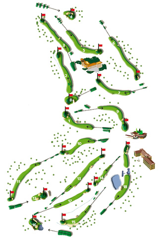 Arabella Son Muntaner Golf Course Golf Course map