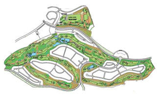 Hacienda del Alamo Golf Resort Golf Course map