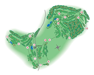 La Manga Club Resort West Golf Course map