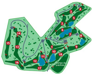 Bonalba Golf Course Golf Course map