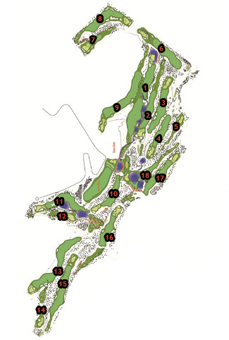 La Galiana Golf Course Golf Course map