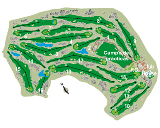 Club del Campo del Mediterráneo Golf Course map