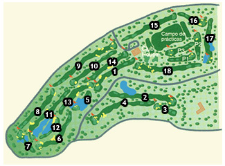 Panoramica Golf & Country Club Golf Course map