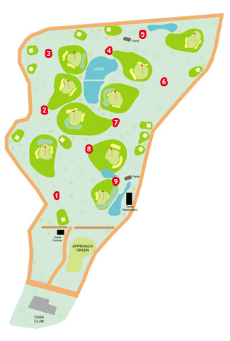 Cofrentes Golf Course Golf Course map