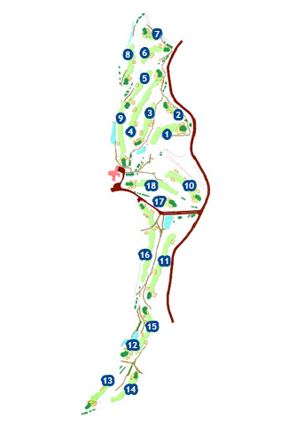 Vallromanes Golf Course Golf Course map