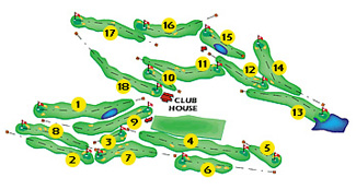 Girona Golf Course Golf Course map