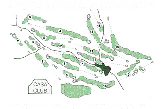 Aravell Golf Andorra Golf Course map