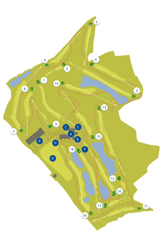 Club de Golf Retamares Golf Course map