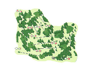 Las Encinas Golf Course Golf Course map