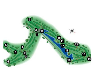 Lomas Bosque Golf Course Golf Course map