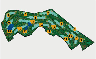 Olivar de la Hinojosa Golf Course Golf Course map