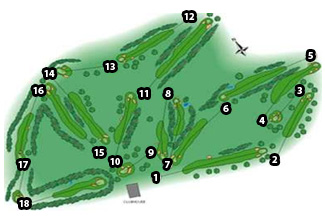 Jarama R.A.C.E. Golf Course Golf Course map