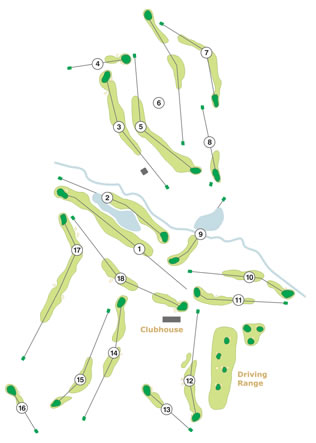Dolce Campo Real Golf Course map