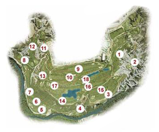 Margas Golf Course Golf Course map