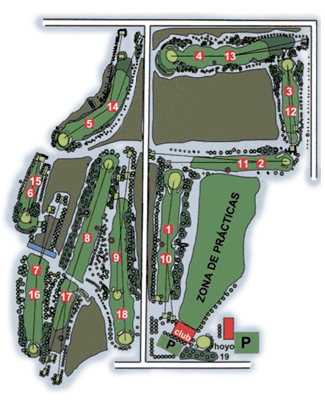 Real Aeroclub Zaragoza Golf Golf Course map