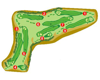 El Bonillo Golf Course Golf Course map