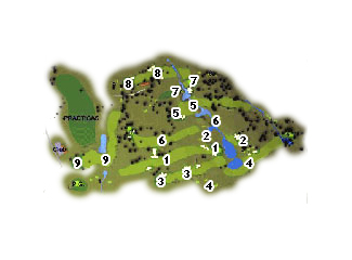 Candeleda Golf Course Golf Course map