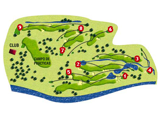 Navaluenga Golf Course Golf Course map