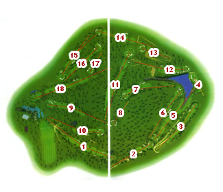 Salamanca Golf Course Golf Course map