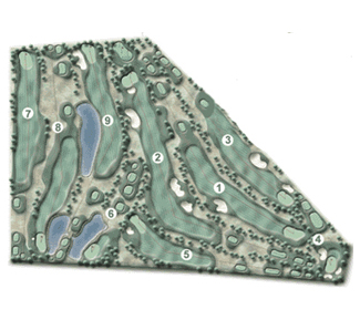 Las Llanas S.L. Ctra. Fresno Golf Course Golf Course map