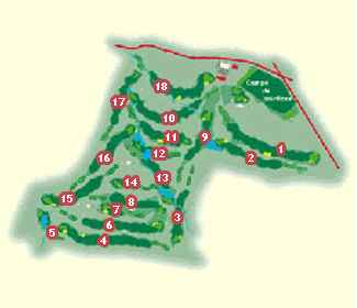 Soria Golf Course Golf Course map