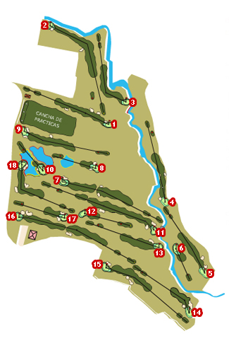 Augas Santas Golf Course Golf Course map