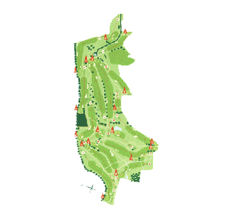 Mondariz Golf Course Golf Course map