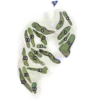 La Cala America Golf Course map