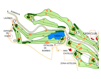 Golf d Aro Golf Course map