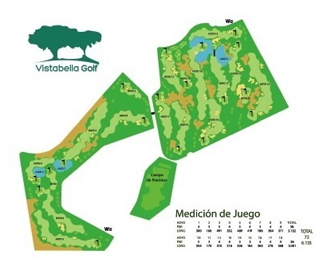 Vistabella Golf  Golf Course map